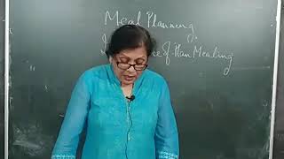 Class 12 Home Science  Meal Planing for the family - Part 1 - Objectives of  Meal Planing