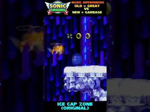 Sonic Origins Music is GARBAGE! - Comparison - Ice Cap Zone - #shorts