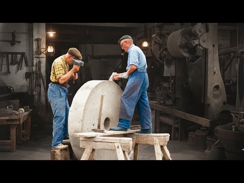 Before Electricity: How Ancient Basalt Millstones Were Made by Hand (1966) | Part 2