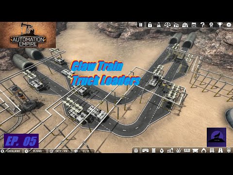 Setting up Claw Train Truck Loaders - Automation Empire Season 3 Episode 5