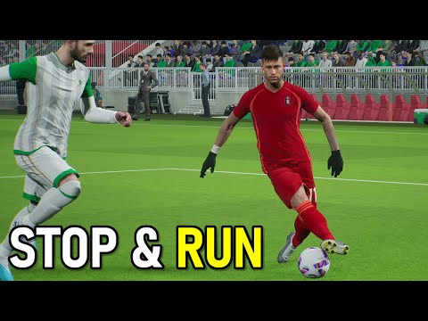 Stop And Run Simple But Effective Dribbling Skill - eFootball 2023