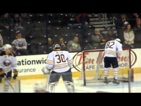 Columbus Blue Jackets vs. Buffalo Sabres Sergei Bobrovsky and Ryan Miller 1/25/2014