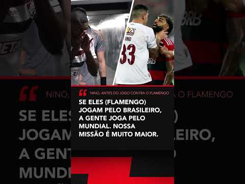 Rapaz.. Olha o que o Nino falou antes do FLA X FLU #shorts