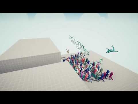100x AMONG US UNITS vs EVERY GOD | Totally Accurate Battle Simulator - TABS