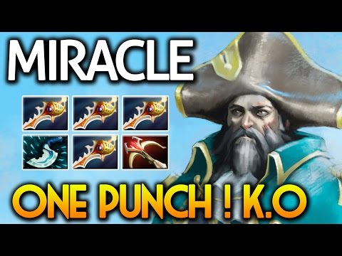 Miracle- Kunkka 10Slot 4 Rapier Style One Punch Man ! OneHit K.O Party MMR Dota2