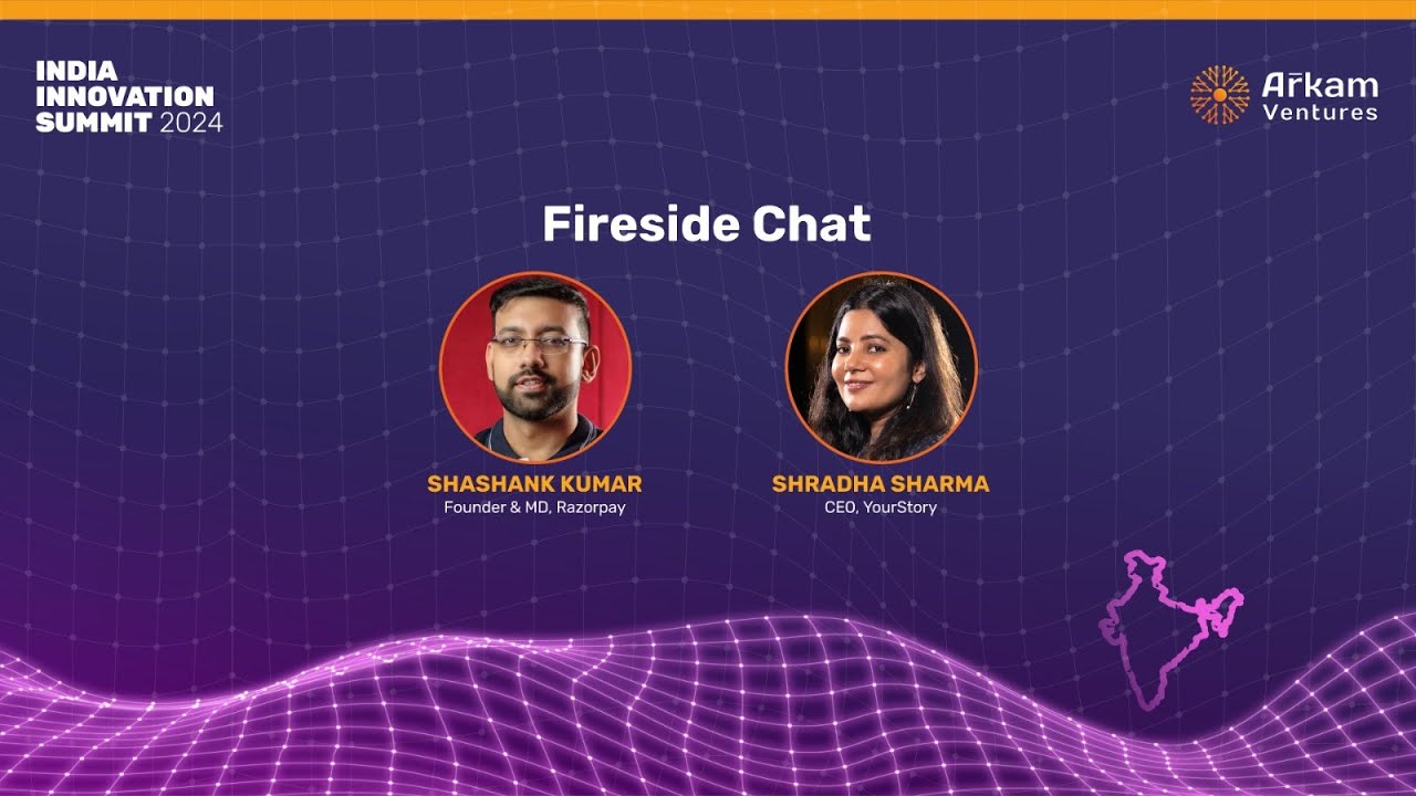 Shashank Kumar, Founder & MD, Razorpay with Shradha Sharma ...