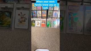 Work family know your a Pokemon fan #pokemon #pokemoncards