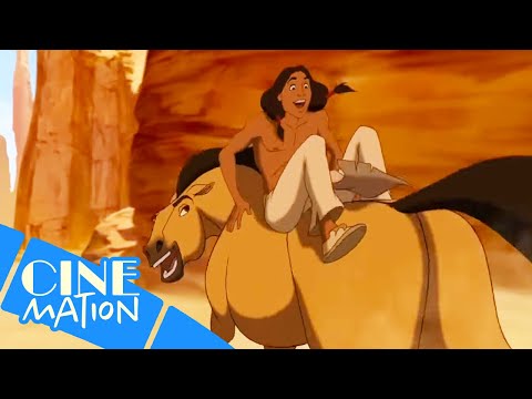 Spirit Gets Chased Through The Canyons | Spirit Stallion of the Cimarron (2002) | Cinemation