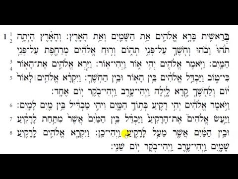 Torah Reading - Genesis Chapter 1 (HD)