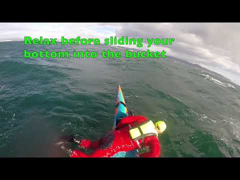 Remounting an elite surfski in extreme conditions. 1 Minute Clip