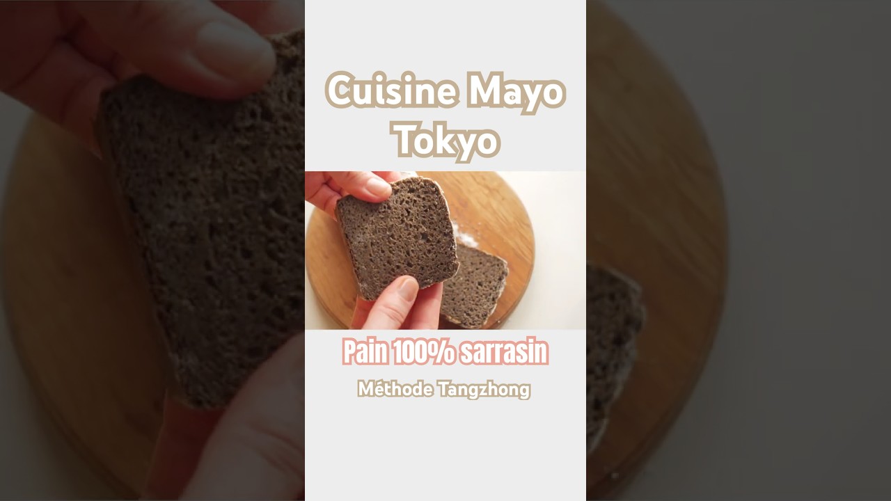 Pain 100% sarrasin sans gluten ultra moelleux ( Méthode Tangzhong )