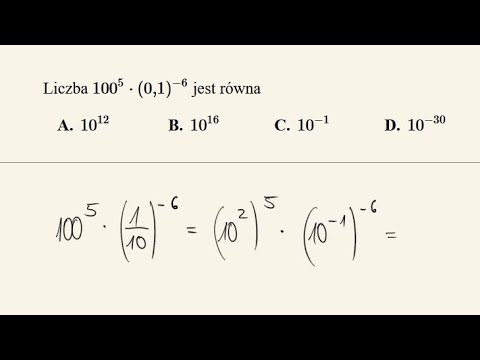 Matura 2021 - zadanie 1 - potęgi