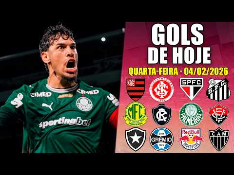 ⚽ ALL THE GOALS FROM WEDNESDAY, FEBRUARY 4, 2026 - TODAY'S GOALS, BRAZILIAN CHAMPIONSHIP SERIES A