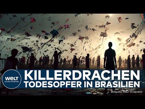 LEBENSGEFAHR IN BRASILIEN: Killerdrachen! - Messerscharfe Schnüre fordern beim Wettkampf Todesopfer!