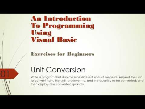 Introduction To Programming Using Visual Basic Unit Conversion