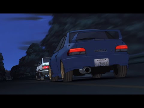 AE86 vs. Impreza - [Eurobeat Removed] - (Initial D Fourth Stage)