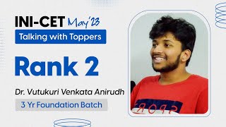 Download Lagu INICET Rank 2 - Dr. Vutukuri Venkata Anirudh on his INICET May'23 Journey | DBMCI | eGurukul Thumbnail