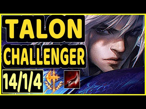 FROGGEN (TALON) - 14/1/4 KDA CHALLENGER GAMEPLAY - NA