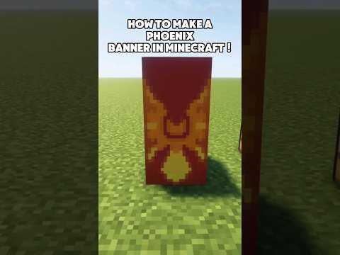 How to make a Phoenix banner in Minecraft ! #minecraft #banner #gaming #the_goldflash