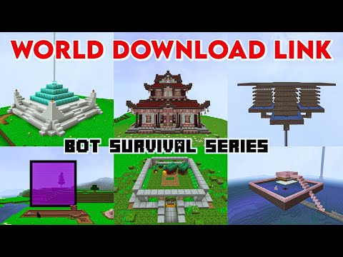 Best Survival World Download For Minecraft Pocket Edition 1.20 🔥| BOT Survival Series World Download