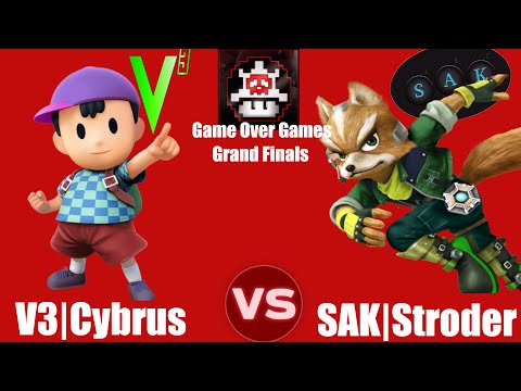 Game Over Games - SAK|Stroder (Fox) VS V3|Cybrus (Ness) SSB4 Grand Finals