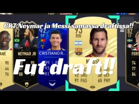 Fut draft suomi! CR7, Neymar ja Messi samassa draftissa!!