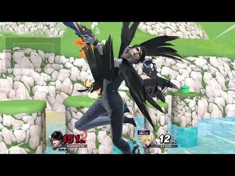BAYONETTA vs CLOUD (Lvl 9) Hardest Difficulty! Super Smash Bros. Ultimate