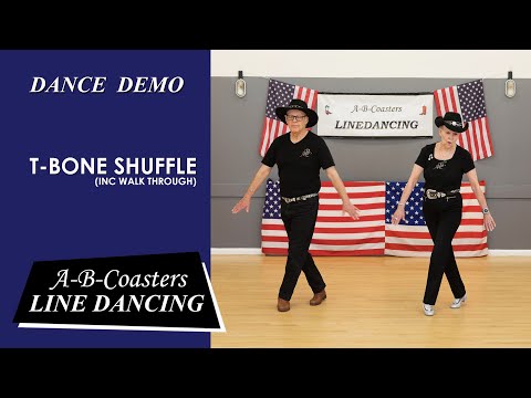 T-BONE SHUFFLE - Line Dance Demo & Walk Through