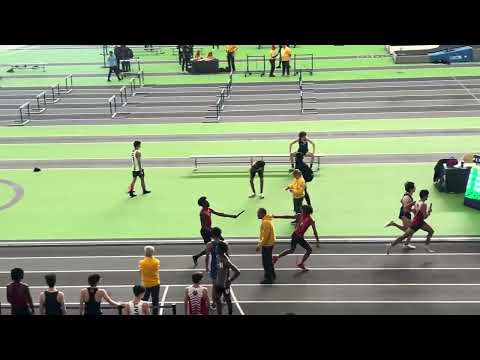 Boys 4000m Distance Medley Relay 1200-400-800 Varsity.- Heat 2