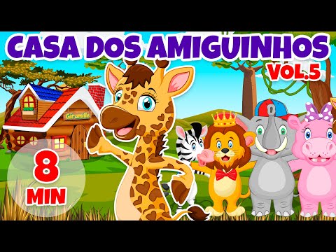 Casa dos Amiguinhos Vol. 5 - Giramille 8 min | Desenho Animado Musical