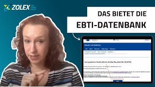 Wie Ihnen die EBTI-Datenbank bei der Warentarifnummernsuche hilft | Zo