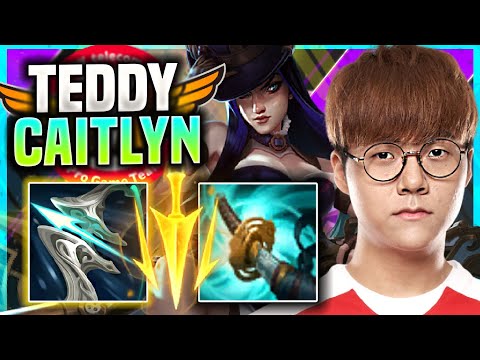 TEDDY IS SO GOOD WITH CAITLYN! - T1 Teddy Plays Caitlyn ADC vs Aphelios! | Season 11
