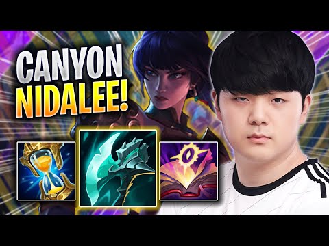 CANYON DOMINATING NIDALEE WITH NEW BUFFS! - DK Canyon Plays Nidalee JUNGLE vs Graves! | Season 2023