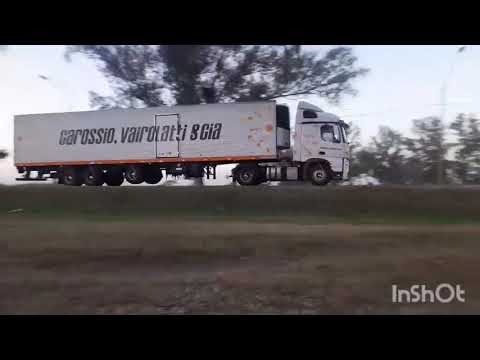 CAMIONES EN RP1 , SAN FRANCISCO , CORDOBA , ARGENTINA , VIDEO 320