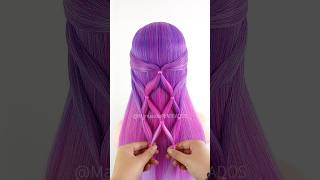 Easy hairstyle for girls 🎀 #braids #beauty #hair #viral #hairstyles