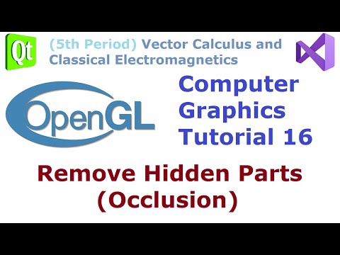 059 - OpenGL Graphics Tutorial 16 - Remove Hidden Parts in 3D Graphics (Projection, Occlusion)