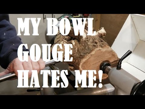 MY BOWL GOUGE HATE ME !  Woodturning Acacia Root Vase