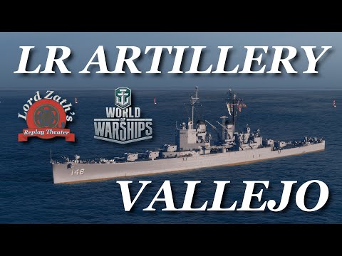Long Range Artillery Vallejo Tier 9 American CA Haven South Spawn World of Warships