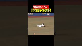 【守備範囲バグる…】周東佑京『どこまでも捕る』 #shorts