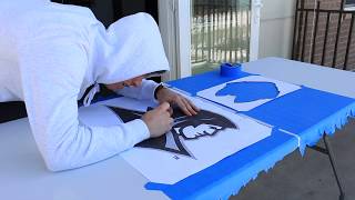 DIY Pong Table with College Logos