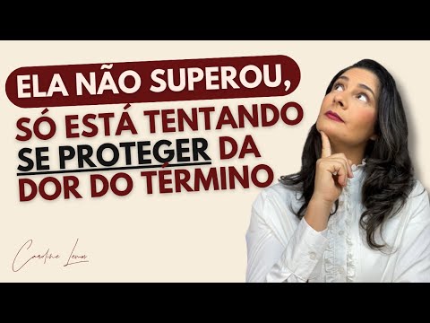 She hasn't gotten over it, she's just trying to protect herself from the pain of the breakup!