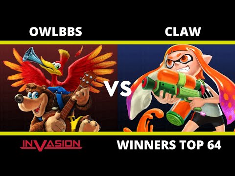 Invasion: Winners Top 64 - Owlbbs (Banjo) Vs Claw (Inkling)