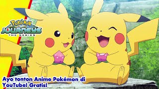 Download lagu Pokémon Journeys: The Series | EP35 Aku menangkap Pikachu! | Pokémon Indonesia mp3