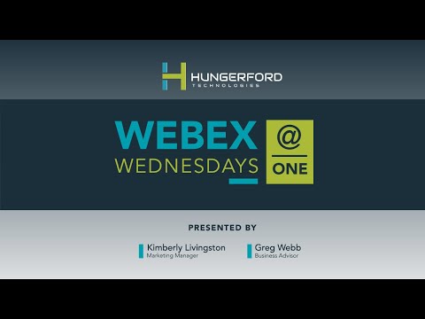 Webex Wednesdays @1 - Episode 2: Personalize your Webex Settings