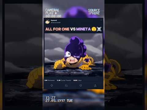 ALL FOR ONE vs MINETA 🫣☠️ | #myheroacademia #edit #amv #mha #anime