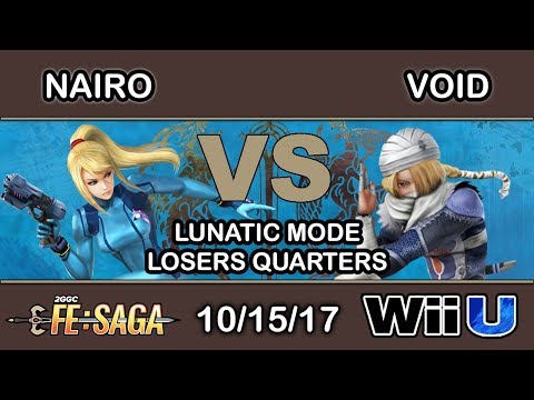 2GGC: FE Saga - NRG | Nairo (Zero Suit) Vs. CLG | VoiD (Sheik) - Lunatic Mode Losers Quarters