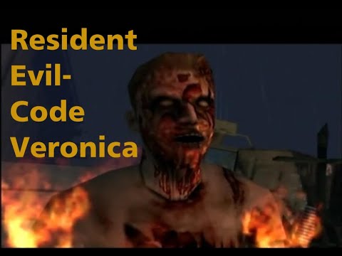 Resident Evil Code: Veronica - Zombie Attack on the Cemetery - Ingame Video - Dreamcast