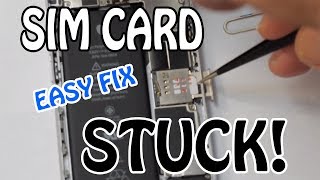 How to fix a stuck sim card in iPhone 5, 6, 6s, 7, Fast and Easy Repair