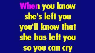 Paul Anka - It's Time To Cry karaoke