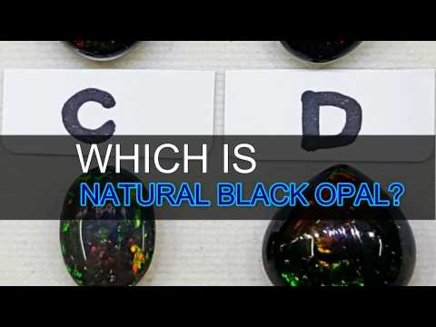 Which is Natural Australian Black Opal?